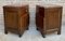 French Art Deco Marble Top Nightstands or Bedside Cabinets in Walnut, 1930, Set of 2 8