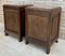 French Art Deco Marble Top Nightstands or Bedside Cabinets in Walnut, 1930, Set of 2 9