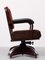 Burgundy Swivel Rolling Office Chair from Ahrend De Cirkel, 1930s, Image 10