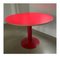 Dining Table with Red Steel Base & Laminated Wooden Top, the Netherlands, 1990s 2