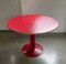 Esstisch mit Gestell aus rotem Stahl & Platte aus laminiertem Holz, Niederlande, 1990er 4