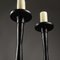 Brutalist Wrought Iron Candleholders, Set of 2 2
