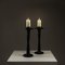 Brutalist Wrought Iron Candleholders, Set of 2 6
