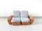 Bamboo 2-Seater Modular Sofa attributed to Paul Frankl, USA, 1940s, Set of 2 2