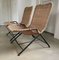 Rattan Model 587 Lounge Chairs by Dirk Van Sliedregt for Gebr. Jonkers, 1950s, the Netherlands, Set of 2 2