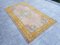 Vintage Teppich in gedecktem Gelb Rosa, 1960er 5