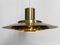 Golden Pendant Light P376 by Fabricius and Kastholm for Nordisk Solar Compagni, Denmark, 1960s 12