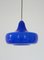 Large Blue Murano Glass Pendant by Alessandro Pianon for Vistosi, Italy, 1960s 1