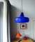 Lámpara colgante grande de cristal de Murano azul de Alessandro Pianon para Vistosi, Italia, años 60, Imagen 11