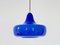 Large Blue Murano Glass Pendant by Alessandro Pianon for Vistosi, Italy, 1960s 3