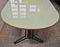 Mid-Century Metal, Wood and Painted Glass Dining Table, 1950s, Image 10