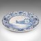 Large Belgian Ceramic Serving Plate in Blue & White, 1920s, Image 2