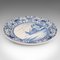 Large Belgian Ceramic Serving Plate in Blue & White, 1920s, Image 1