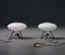 Futuristische Ufo Tischlampen aus Opalglas von Stilnovo, 1950er, 2er Set 1