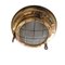 Vintage Boat Brass and Glass Ceiling Lamp, 1980s, Image 1