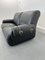 Modular Leather Black Sofa, 1960s 2