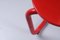 Postmodern Red Metal Folding Chair attributed to Meblo, 1980s, Image 10
