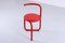 Postmodern Red Metal Folding Chair attributed to Meblo, 1980s 16