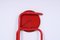 Postmodern Red Metal Folding Chair attributed to Meblo, 1980s 15