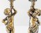 Candelabros franceses con forma de putti de bronce plateado, siglo XIX. Juego de 2, Imagen 10