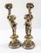 19th Century French Silvered Bronze Putti Form Candleholders, Set of 2, Image 4