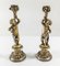 Candelabros franceses con forma de putti de bronce plateado, siglo XIX. Juego de 2, Imagen 2