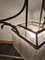 Lámpara de araña modernista tardía de bronce y vidrio, Imagen 4