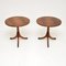 Regency Yew Wood Side Tables, 1950s, Set of 2, Image 1