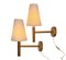 Sweden Minimalist Pine Wall Lamps from Solbacken, 1970s, Set of 2, Image 2