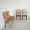 Chaises en Bambou style Albini, Italie, 1960s, Set de 4 2