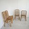 Italian Bamboo Chairs in the style of Albini, 1960s, Set of 4 7