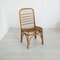 Chaises en Bambou style Albini, Italie, 1960s, Set de 4 4