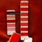 Butaca de cuero perlado en rojo de Koinor, Imagen 5