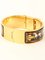 Loquet Enamel Bangle Watch in Gold & Black from Hermes 11