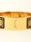 Loquet Enamel Bangle Watch in Gold & Black from Hermes, Image 8