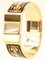 Loquet Enamel Bangle Watch in Gold & Black from Hermes 2
