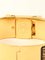 Loquet Enamel Bangle Watch in Gold & Black from Hermes 7