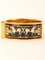 Loquet Enamel Bangle Watch in Gold & Black from Hermes, Image 5