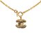 CC Quilted Pendant Costume Necklace from Chanel 1