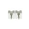 Cage Dh No Stone Metal Stud Earrings from Hermes, Set of 2 6