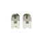 Cage Dh No Stone Metal Stud Earrings from Hermes, Set of 2 1