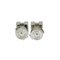 Cage Dh No Stone Metal Stud Earrings from Hermes, Set of 2 3