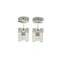 Cage Dh No Stone Metal Stud Earrings from Hermes, Set of 2, Image 5