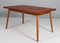 Dining Table in Teak and Oak with Extension Leafes attributed to Poul M. Volther for FDB, 1970s, Image 1