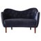 Modern Danish 46 Sofa in Dark Blue Velvet by Finn Juhl for Carl Brørup, 1940s 1