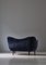 Modern Danish 46 Sofa in Dark Blue Velvet by Finn Juhl for Carl Brørup, 1940s 13