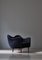 Modern Danish 46 Sofa in Dark Blue Velvet by Finn Juhl for Carl Brørup, 1940s 8