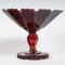 Napoleon III böhmische Schale aus rotem emailliertem Kristallglas, 19. Jh. 4