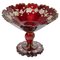 19th Century Napoleon III Bohemian Red Enamelled Crystal Bowl 1