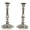 Louis XIV Style Silvered Bronze Candlesticks, Set of 2 1